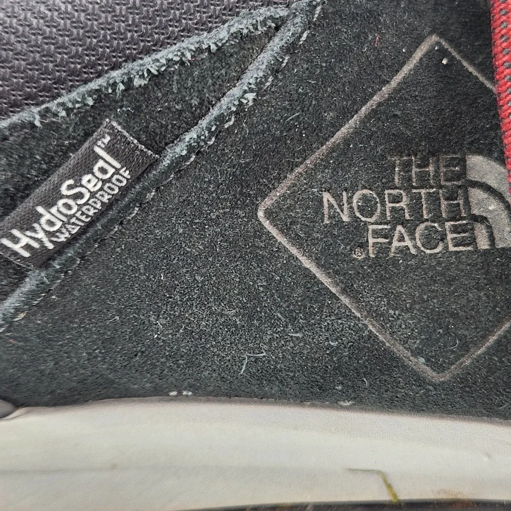 The North Face Hiking Shoes Men's 10 HydroSeal Ortholite Black Red Trail